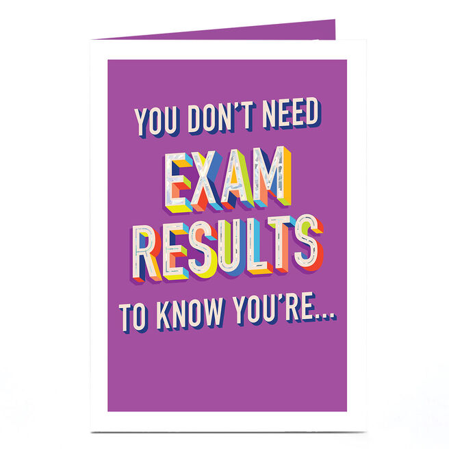 Good Luck Card - Smart Amazing Bright & Talented