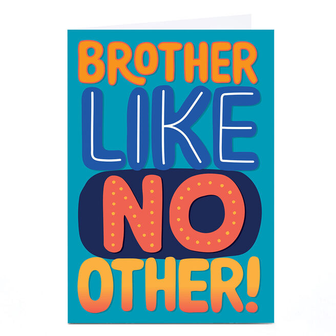 Birthday Card - Brother Like No Other