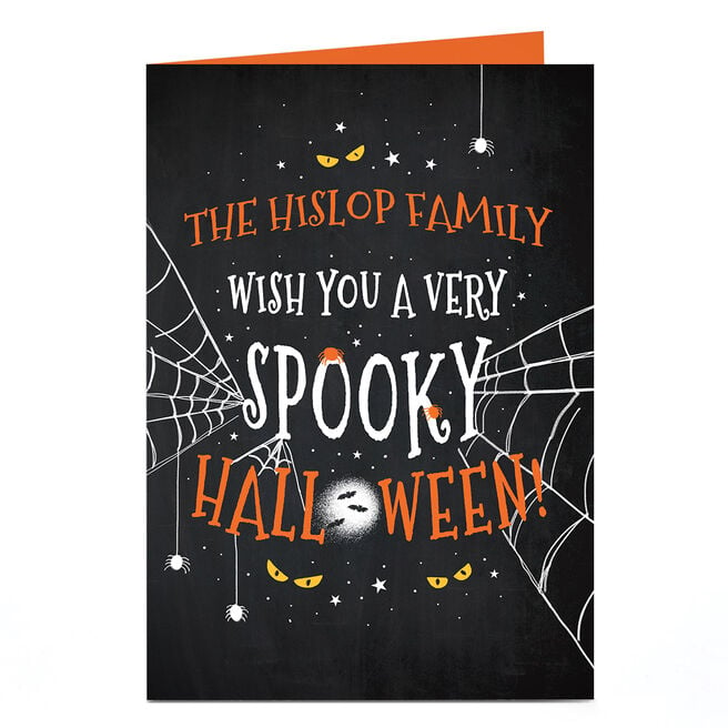Personalised Halloween Card - Spooky