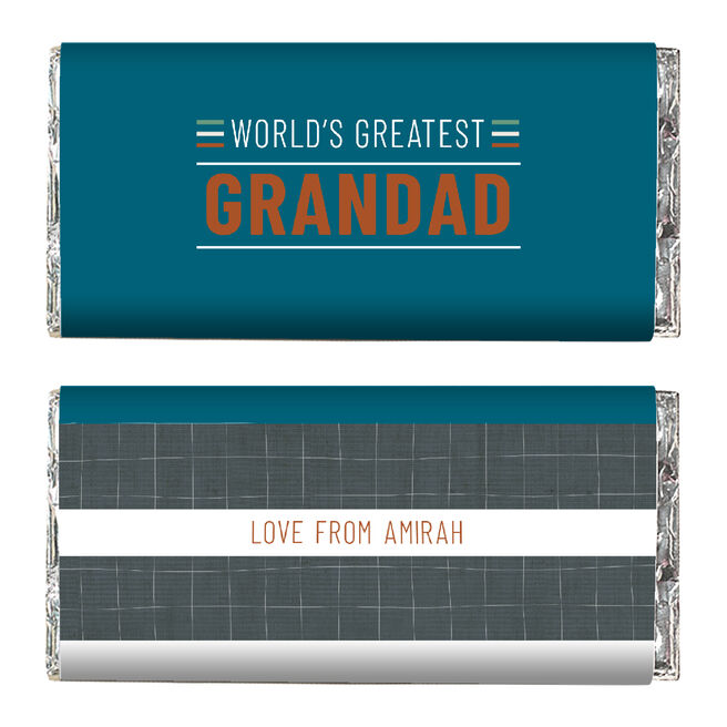 Personalised Chocolate Bar - World's Greatest