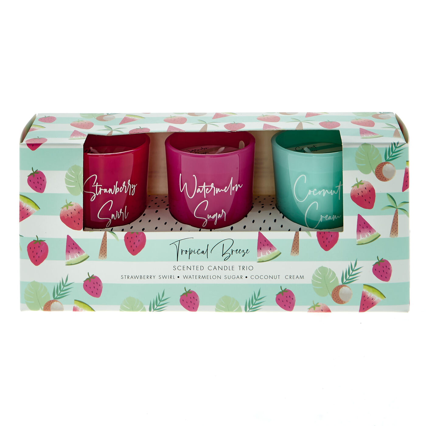 Buy Summer Fruits Candles Set of 3 for GBP 3.99 Card Factory UK