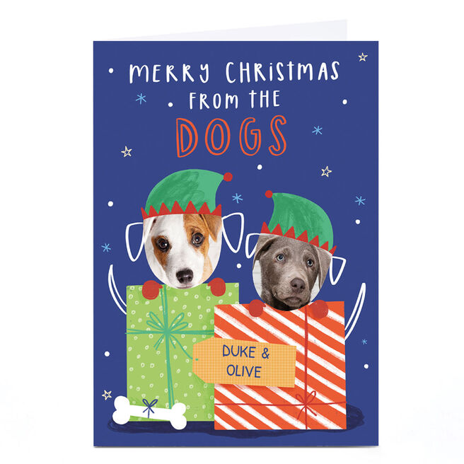 Photo Jess Moorhouse Christmas Card - Merry Christmas From The Dogs