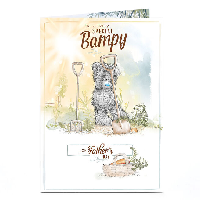 Personalised Tatty Teddy Father's Day Card - Gardening Bear, Bampy