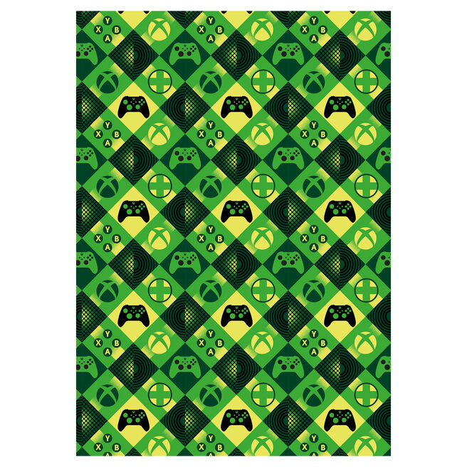 XBOX Wrapping Paper - 2 Sheets & 2 Tags
