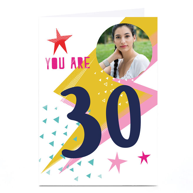 Photo Hello Munki Birthday Card - Age 30