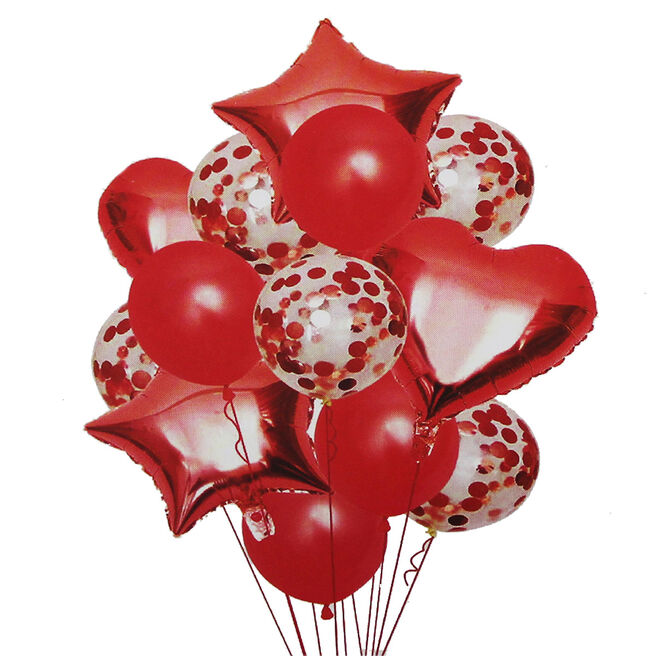 Romantic Foil & Latex Balloon Display