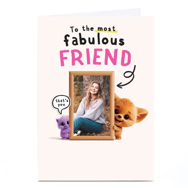 Photo Wimzee Birthday Card - My Most Fabulous Friend