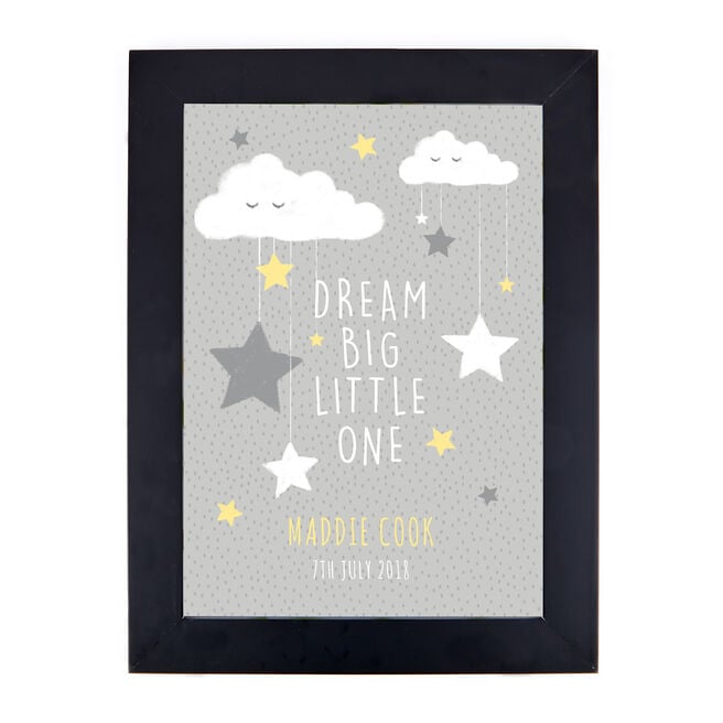 Personalised Night's Sky Print - Dream Big Little One