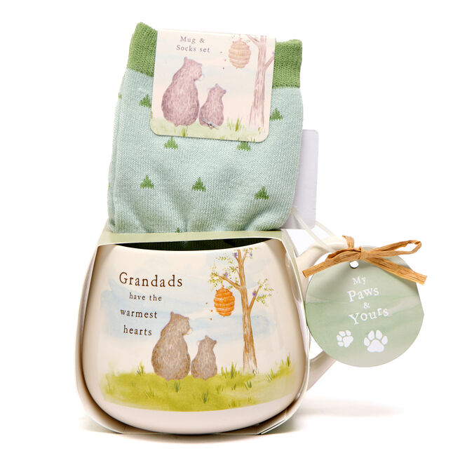 Grandads Have The Warmest Hearts Mug & Socks Set