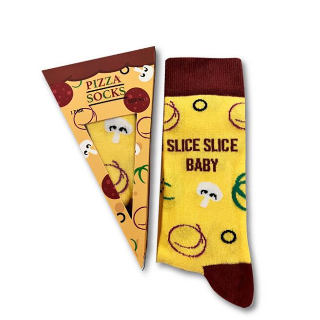 Unisex Slice Slice Baby Pizza Socks - 1 Pair