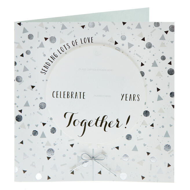 Lots Of Love Wedding Anniversary Card With Stickers