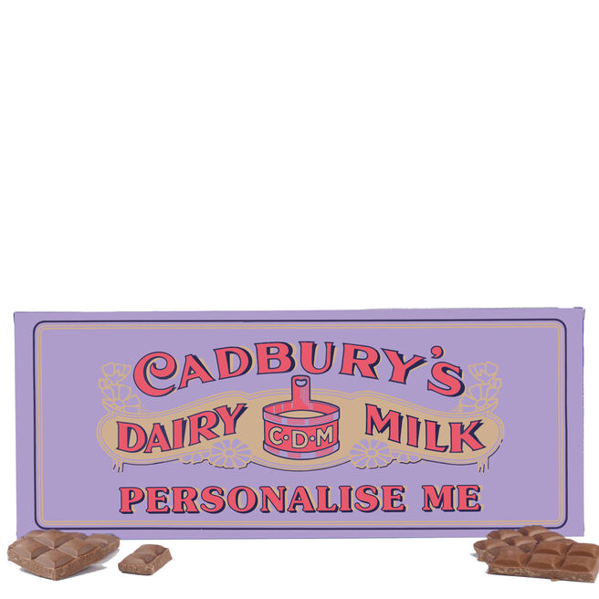Personalised 850g Retro 1905 Cadbury Dairy Milk Bar