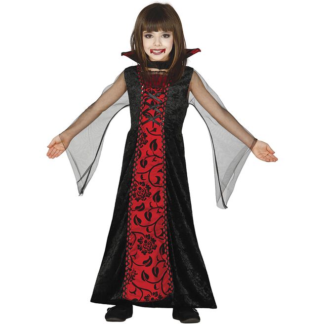Vampire Countess Children's Fancy Dress Costume