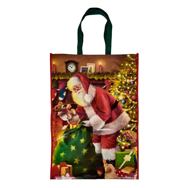 Traditional Santa Giant Reusable Christmas Gift Bag