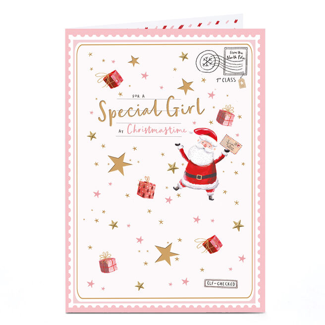 Christmas Card - Letter From Santa, For a Special Girl