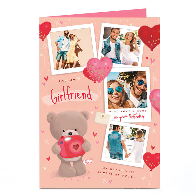 Photo Hugs Bear Birthday Card - Always Be Yours