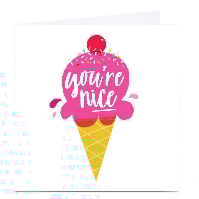 Personalised Hello Munki Card - You're Nice 
