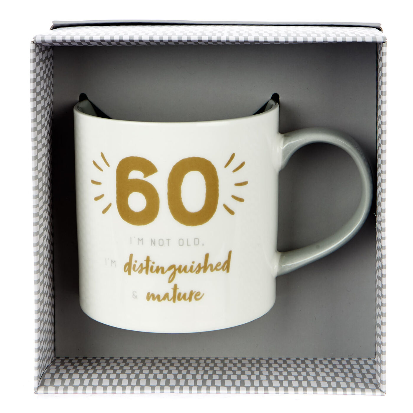 Buy 60th Birthday Mug Distinguished & Mature for GBP 3.99 Card