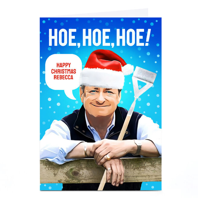 Personalised PG Quips Christmas Card - Hoe Hoe Hoe