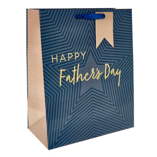 Happy Father's Day Large Portrait Gift Bag
