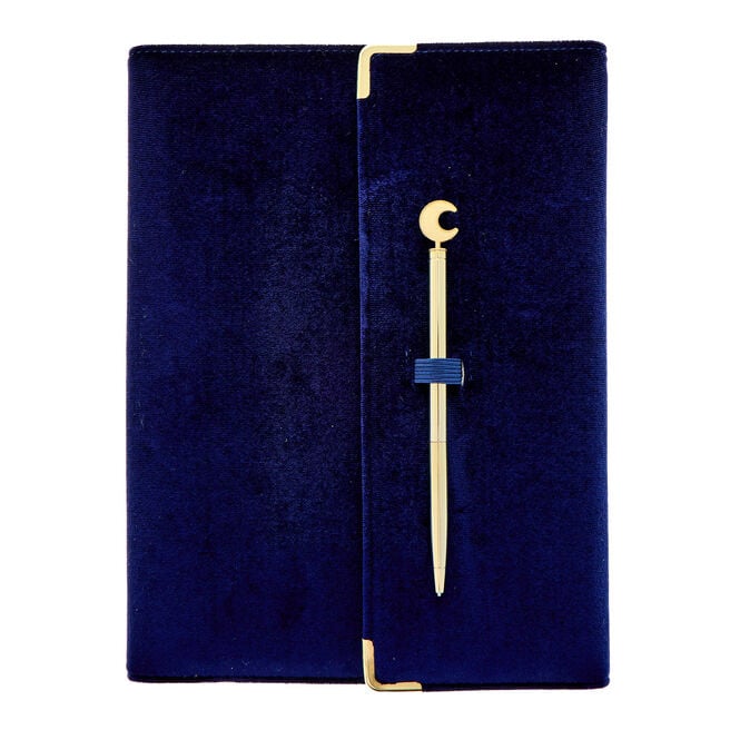 Star Notebook & Pen With Fabric Pouch