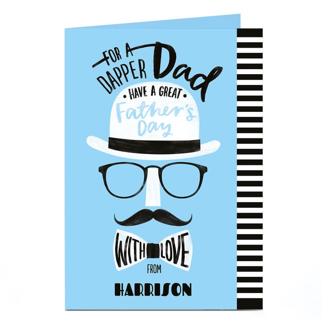 Personalised Father's Day Card - Dapper Dad