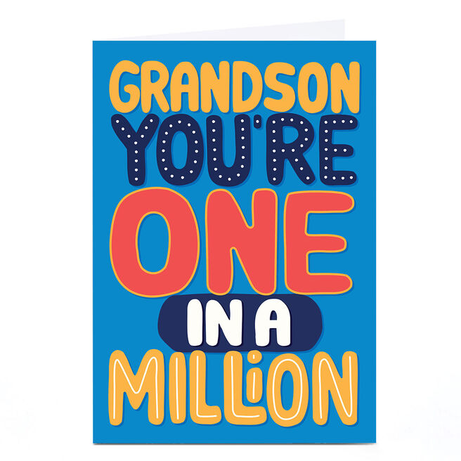 Birthday Card - Grandson In a Million
