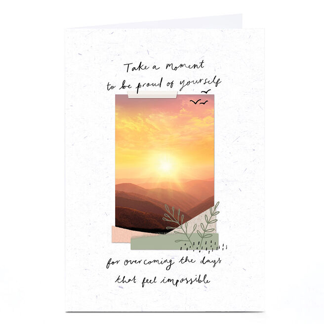 Macmillan Card Take A Moment To Be Proud Of Yourself...