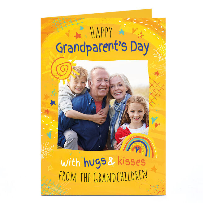 Photo Grandparents Day Card - Hugs & Kisses