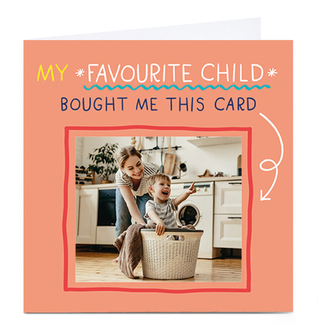 Photo Smiley Happy People Card - My Favourite Child