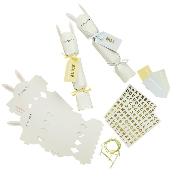 Easter Bunny Customisable DIY Crackers - Pack of 6
