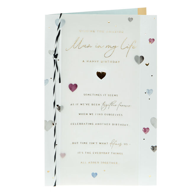Man In My Life Special Verse Birthday Card