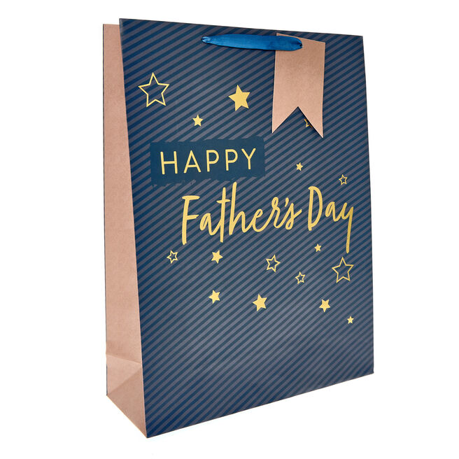 Happy Father's Day Extra Large Portrait Gift Bag