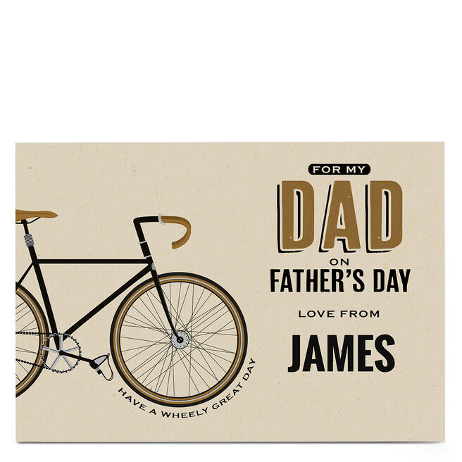 Macmillan Father's Day Card - Dad's Bicycle