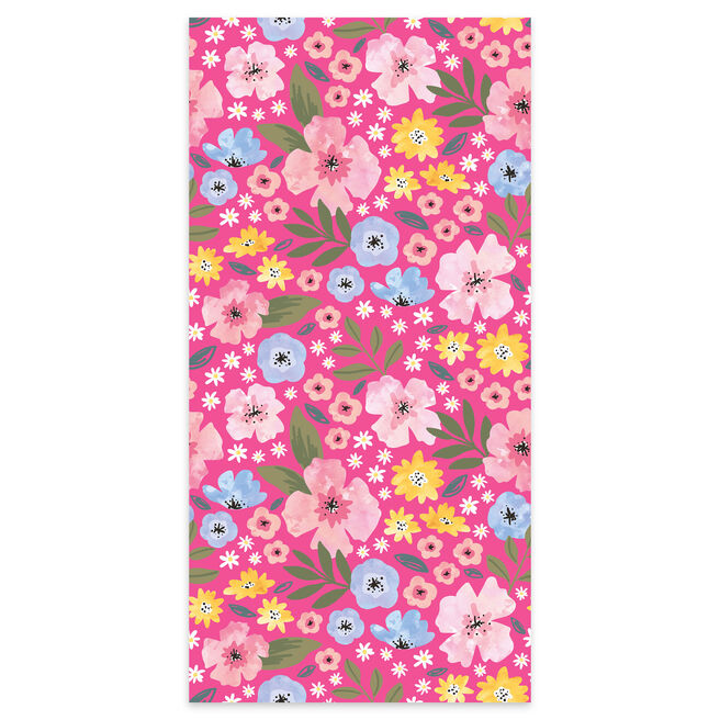 Floral Print Tissue Paper - 5 Sheets