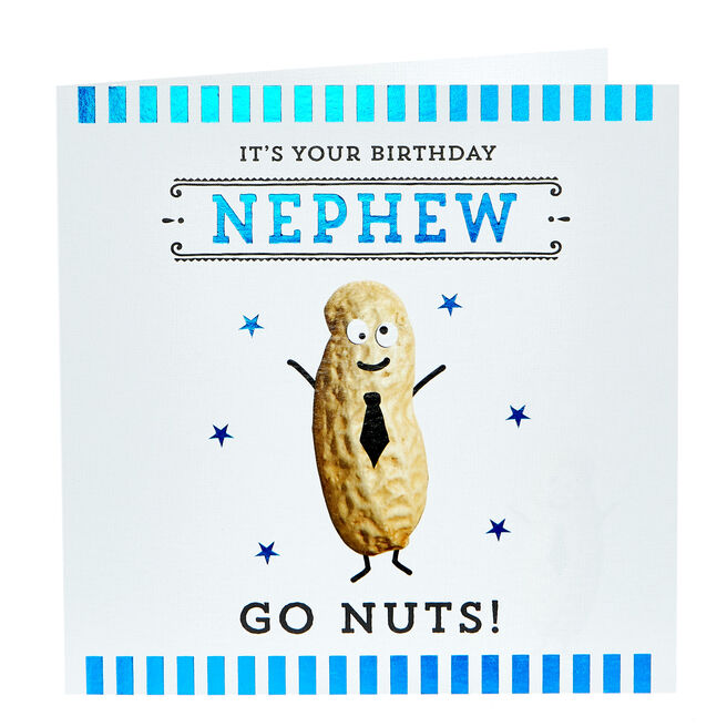 Birthday Card - Nephew Go Nuts