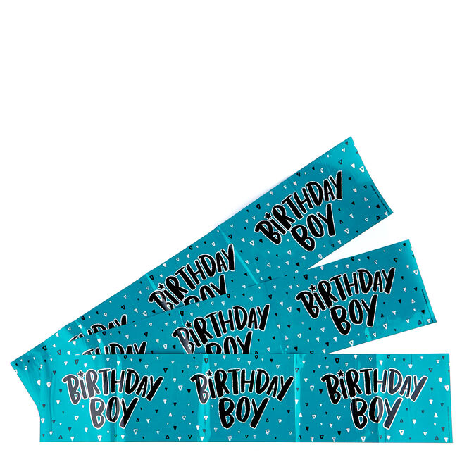 Blue Birthday Boy Party Banners - Pack Of 3 