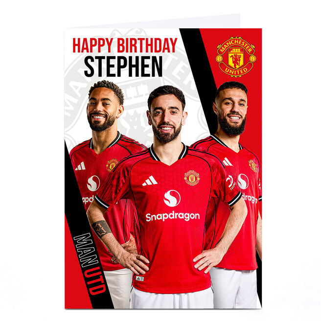 Personalised Football Birthday Card - Man UnitedHappy Birthday 