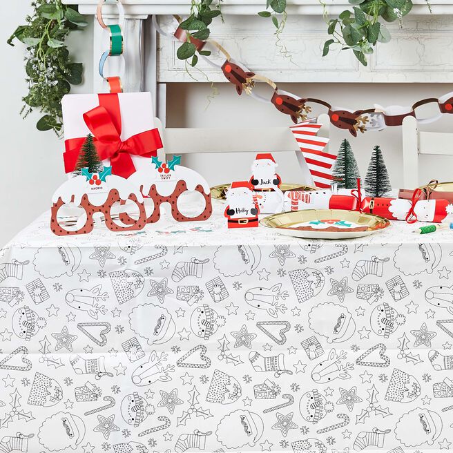 Festive Colour In Paper Tablecloth 