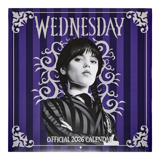 Wednesday Official 2026 Square Wall Calendar