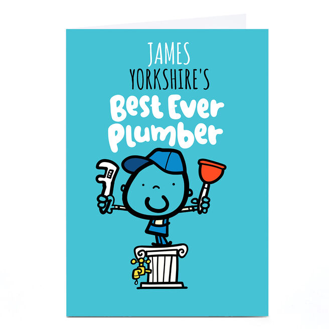 Personalised Fruitloops Card - Best Ever Plumber