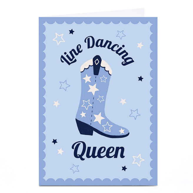 Cowboy Boot Card - Line Dancing Queen