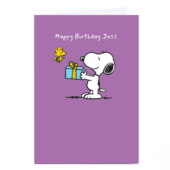 Personalised Birthday Card - Peanuts Gift