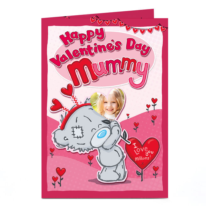 Personalised Tatty Teddy Valentine's Day Card - Mummy