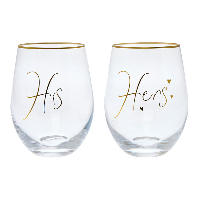 Cheers To Us His & Hers Glasses