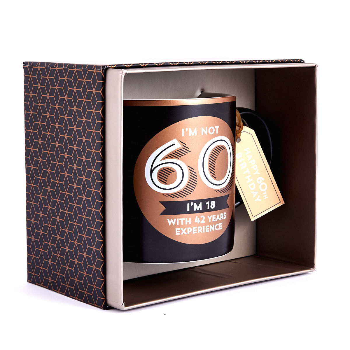 Buy 60th Birthday Mug - 18 With 42 Years Experience for GBP 3.99