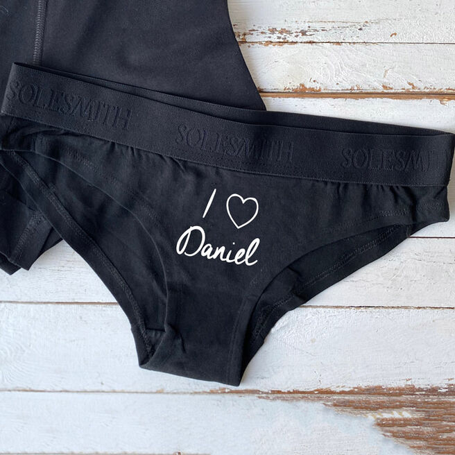 Personalised Underwear - I Heart