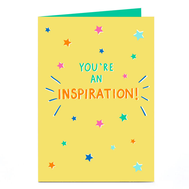 Personalised Card - You're an Inspiration