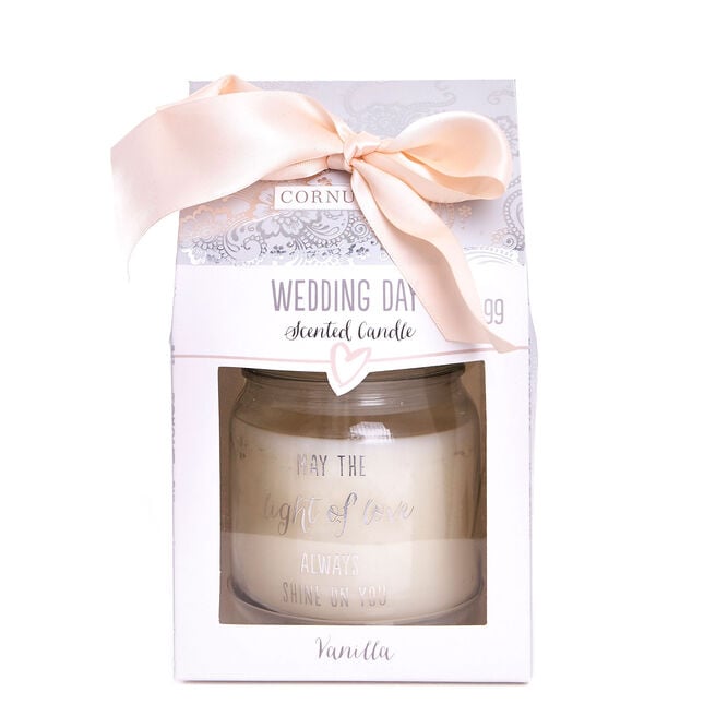 Vanilla Scented Wedding Candle In Gift Box