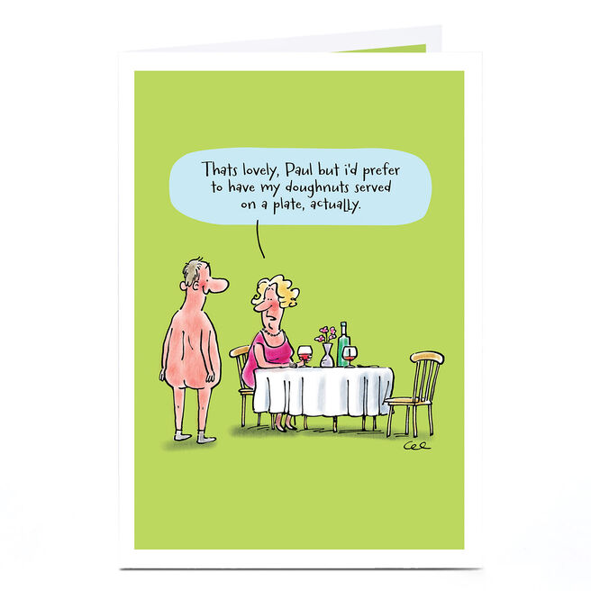 Personalised Card - Doughnuts Cartoon